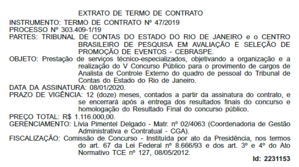 Concurso TCE RJ