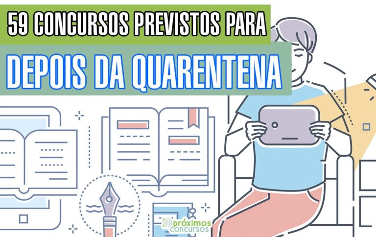 59 concursos previstos para depois da quarentena