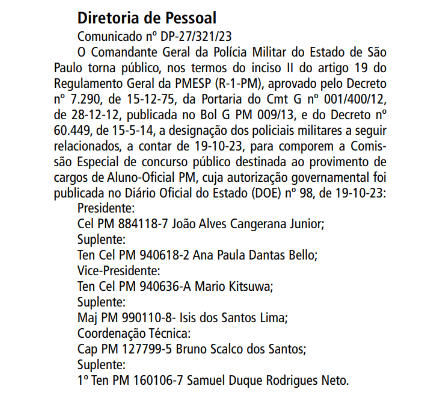 Concurso PM SP Soldado - Quiz da Aprovação em História Geral e do